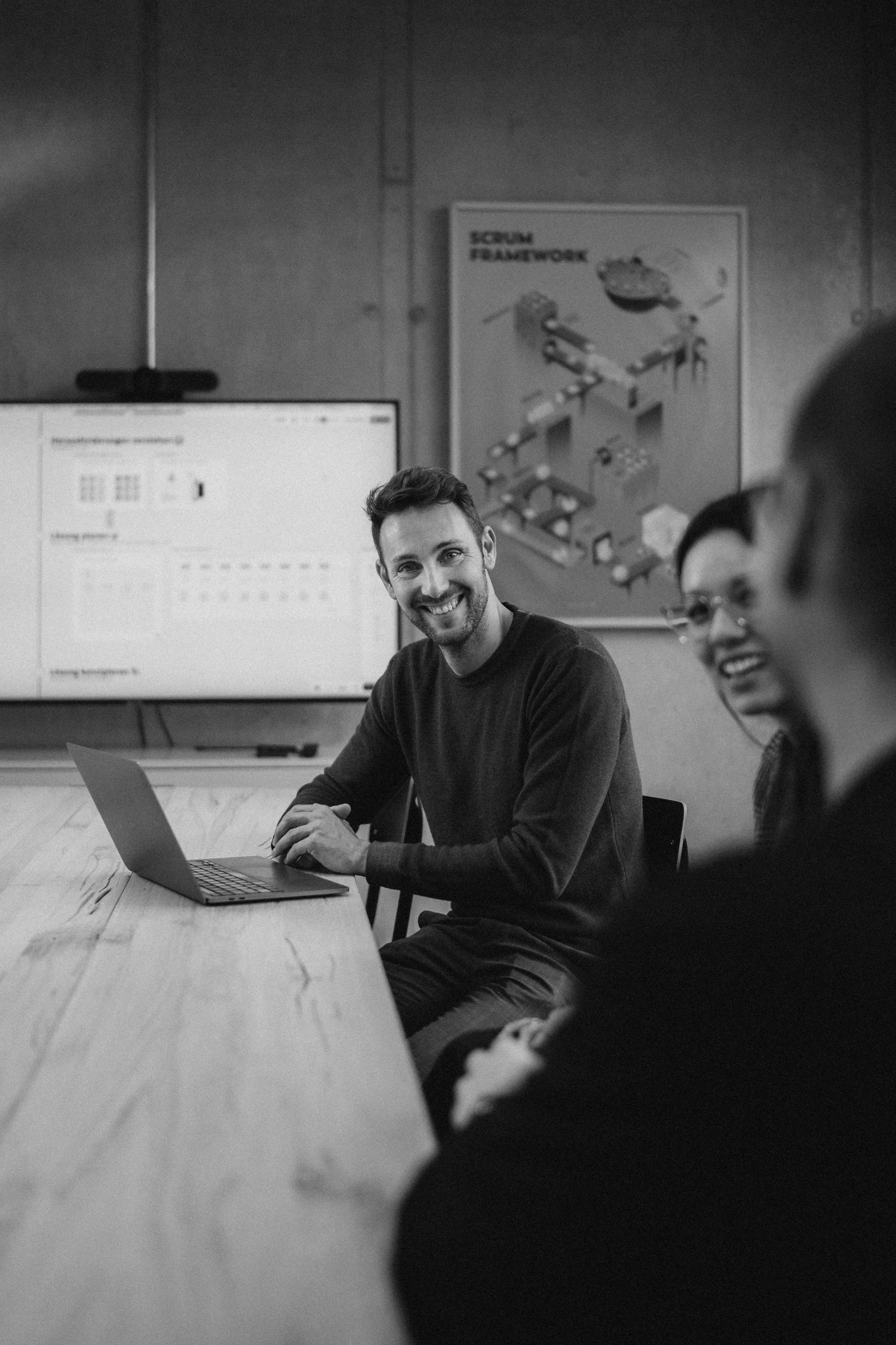 Geschäftsführer Felix Schul im Meeting